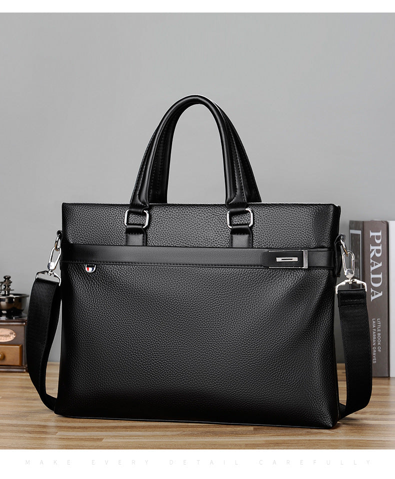 Men's bag new style business commuter briefcase laptop bag men's horizontal shoulder messenger bag