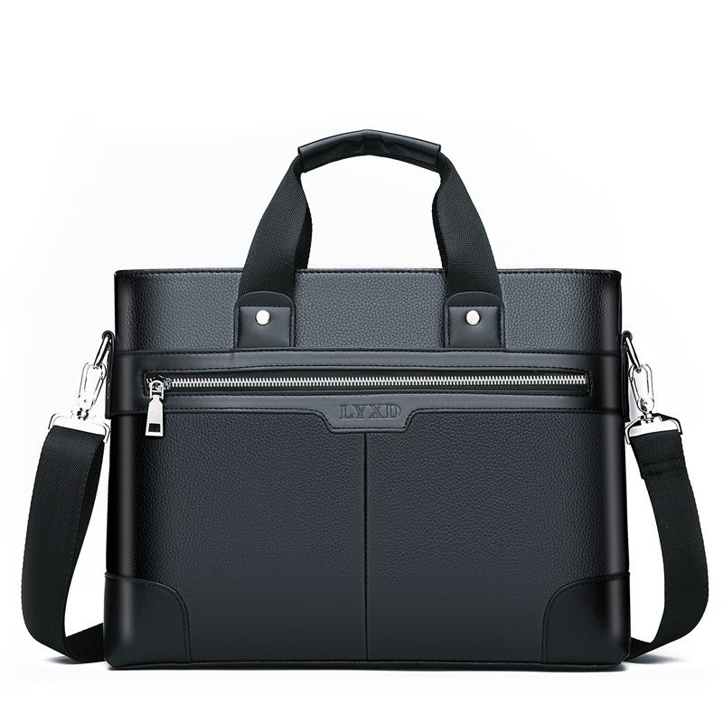 New Men's Bag Briefcase Men's Business Commuter Handbag Single Shoulder Messenger Bag