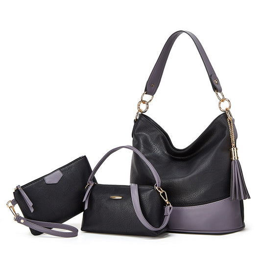 New style mother and child bag three-piece set single shoulder crossbody handbag ladies bag