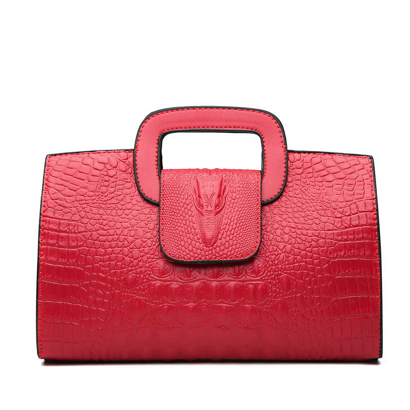 Women's Bag New Crocodile Pattern Clutch Fashion Embossed Crossbody Single Shoulder Handbag