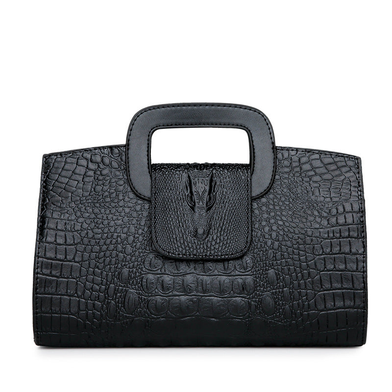 Women's Bag New Crocodile Pattern Clutch Fashion Embossed Crossbody Single Shoulder Handbag