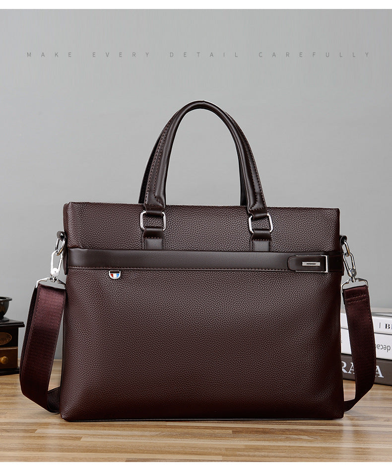 Men's bag new style business commuter briefcase laptop bag men's horizontal shoulder messenger bag