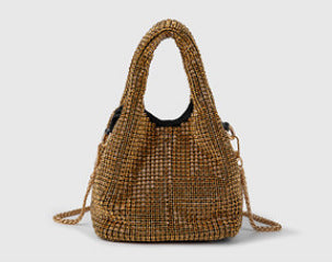 Women's bag rhinestone bucket bag hand-held elegant vegetable basket vest messenger bag female