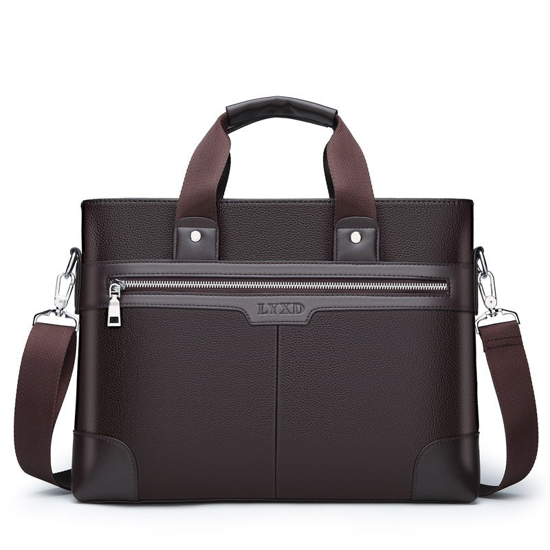 New Men's Bag Briefcase Men's Business Commuter Handbag Single Shoulder Messenger Bag