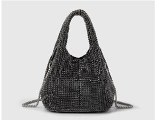 Women's bag rhinestone bucket bag hand-held elegant vegetable basket vest messenger bag female