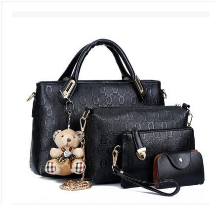 New fashion four-piece mother-and-child bag large capacity single shoulder handbag messenger bag