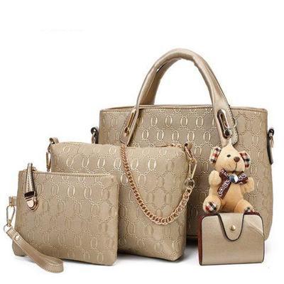 New fashion four-piece mother-and-child bag large capacity single shoulder handbag messenger bag